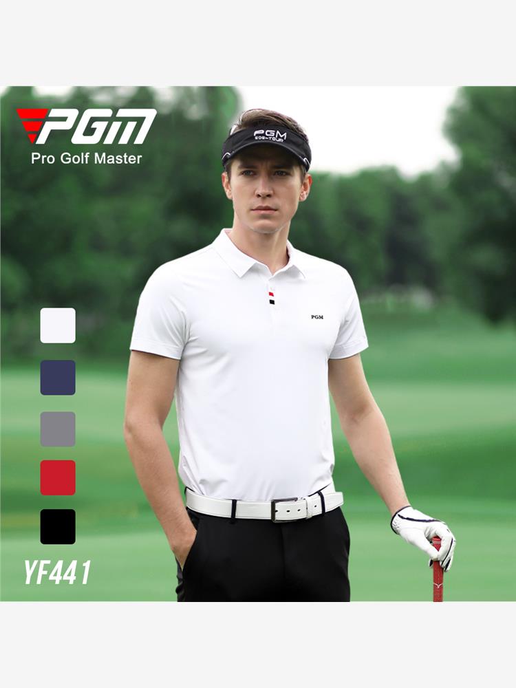 高尔夫服装男士夏季透气衣服短袖T恤速干功能面料golf男装厂家