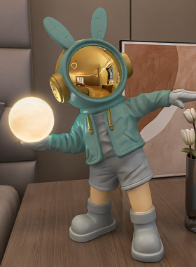 速发潮爆流款太空人夜灯桌面摆件卧室床头儿童房睡眠灯可调光