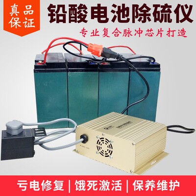 [现货速发12V48V60铅酸除硫仪智能脉冲修复器电动车饿死电瓶亏电激]