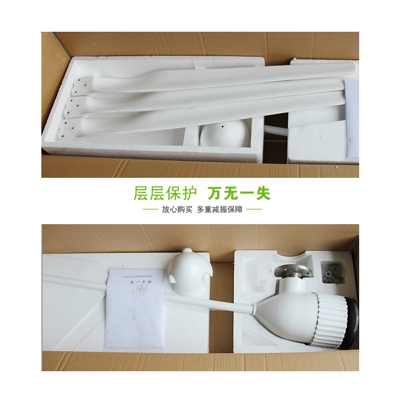 现货速发足功率小型风力发家用风光互补路灯户外船用1000W12V24V2