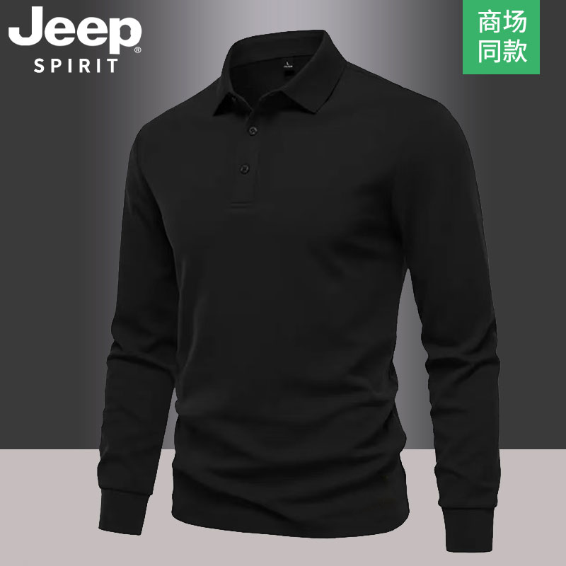 JEEP男士新款长袖休闲T恤