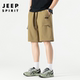 短裤 薄款 男士 吉普JEEP工装 2025新款 夏季 速干直筒休闲运动五分裤 潮