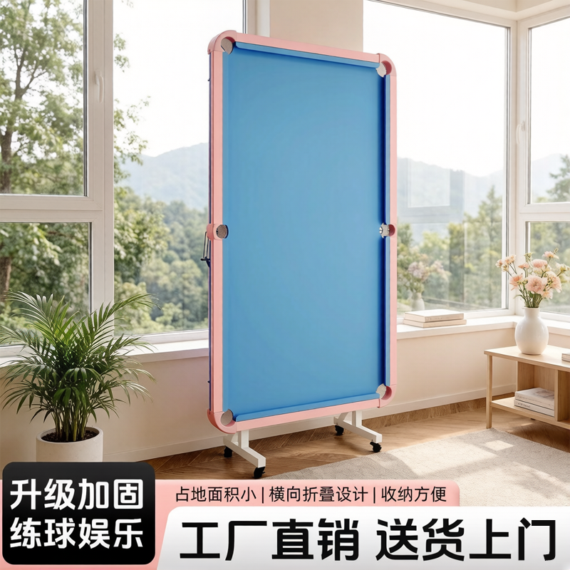 台球桌大号家用儿童标准型五分点训练成人室内训练折叠式中式黑八