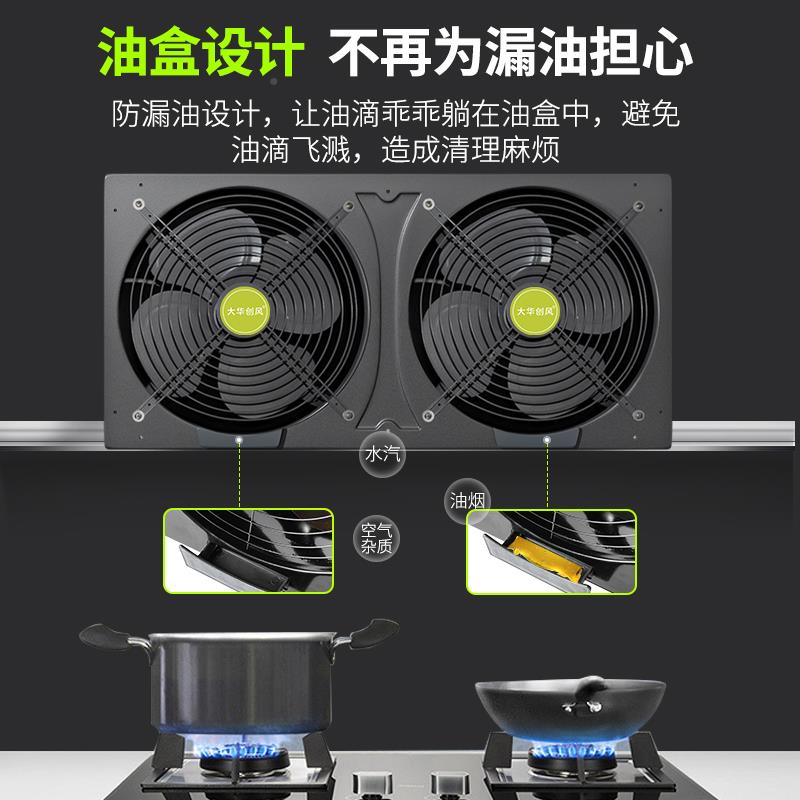 用厨房气双力排排风扇排扇商用抽风机换dhcf-hss气扇强油烟机工业