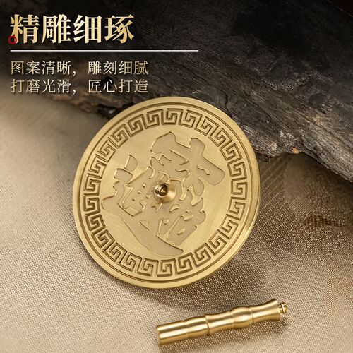 新品纯黄铜灰压香灰家用供佛压香灰平整器香炉P佛堂用品平香压灰