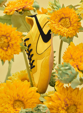 GLITTER FOCUS复古薄底德训鞋男女羊皮赛车轻便休闲鞋平底阿甘鞋