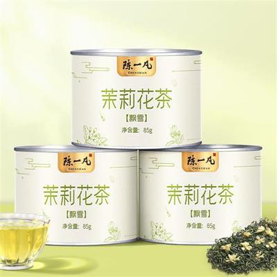 陈一凡茉莉花茶飘雪2023新茶春茶浓香型特级高山茶叶散装绿茶