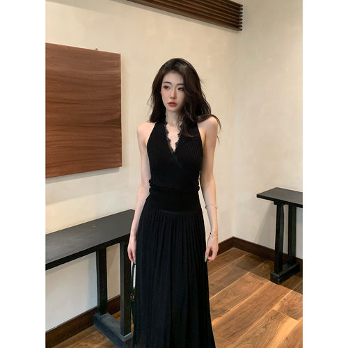 JIJINQI夏季时尚V领蕾丝拼接设计感百搭上衣YE06SMLZ107