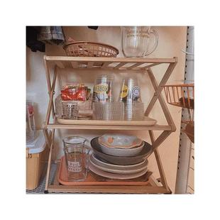 极速杯架置物架实木质q展示桌面家用晾茶水杯厨房网红创意多功能