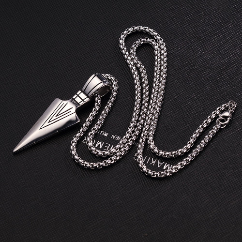 极速Hot Fashion Feather Men Pendant Necklace PunTk Vintage S