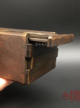 新品仿老镶嵌鸳鸯戏水带机关首饰盒木G盒小盒子仿古木雕储物收纳