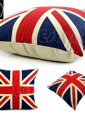 极速UK Flag Union Jack Livnen Cushion Square 16 Pillow Cases