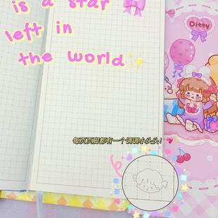 极速调调萌物社猫猫故事week方格手账本2022新款网W格手帐本学生