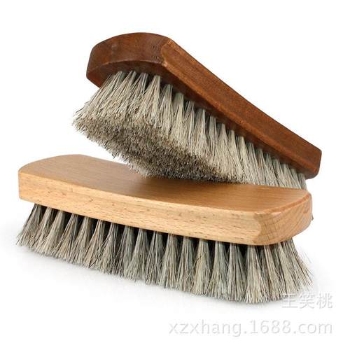 加大马毛刷马鬃毛鞋刷子抛光除尘刷大号马毛刷实木马毛刷