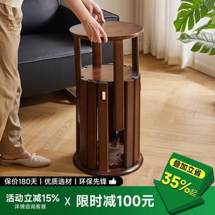 艺柳园实木凳子可叠放家用圆凳子板凳备用椅子收纳凳组合凳叠叠凳