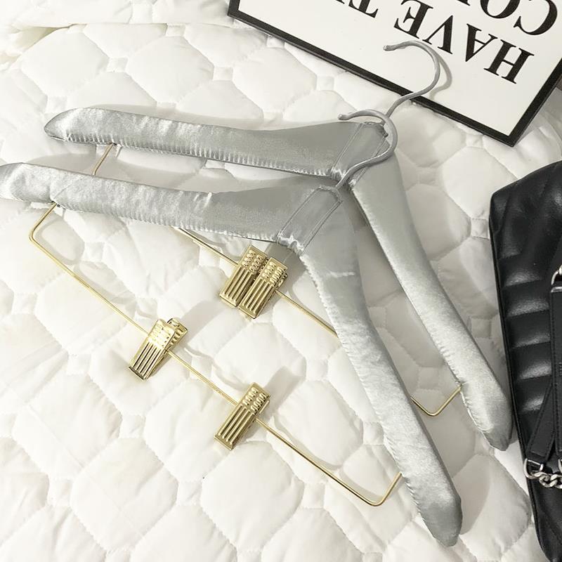 欧式宽肩西服棉麻布艺裤架裤夹手工防滑大衣架实木男士衣挂衣撑子