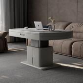 语音升降茶几餐桌两用小户型客厅家用多功能可伸缩折叠二合一茶几