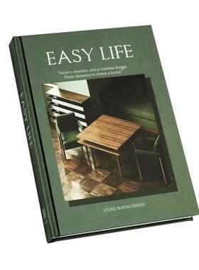 酒店售楼处外文书彩色简约现代风格样板间书房英文装饰仿真书摆件