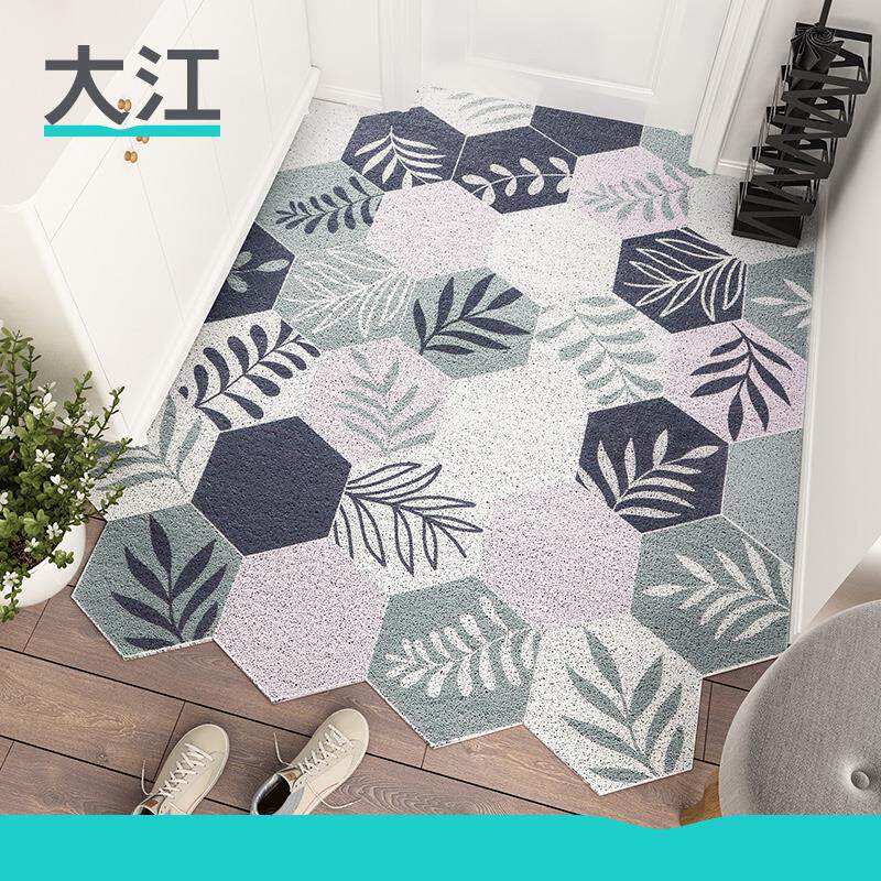 大江入户门地垫北欧风丝圈可裁剪进门脚垫家用门厅户外大门口地毯