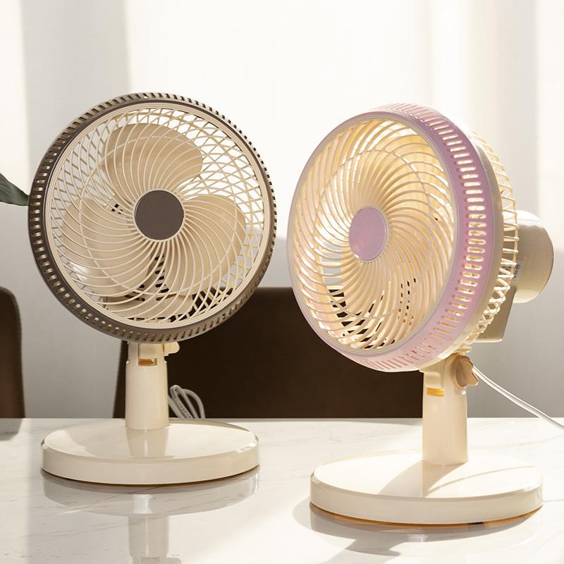 电风扇家用插电式小台扇桌面学生宿舍床上寝室床头静音办公台夹扇