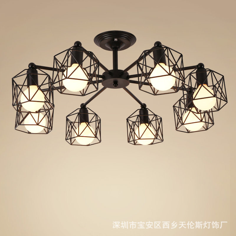 现代简约铁艺LED吸顶灯