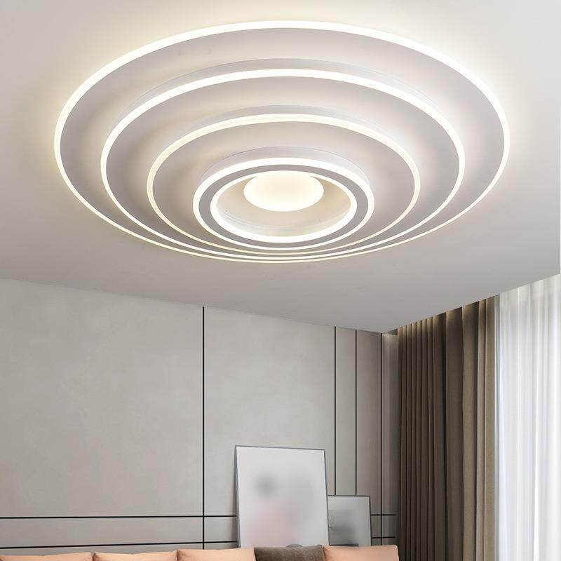 客厅大灯80CM圆形简约现代大厅主灯led吸顶灯120CM大尺寸中山灯具