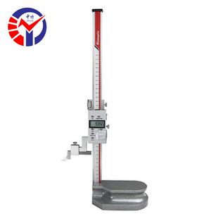 东莞广陆0-300mm高度尺不锈钢单柱带手轮电子高度规 数显高度尺