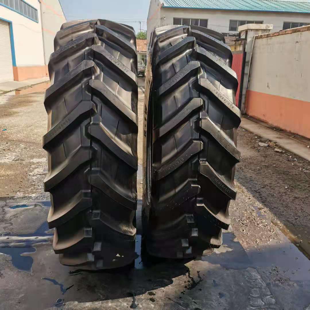 农业用拖拉机子午线全钢丝轮胎520/85R38 20.8R38 R-1花纹 配钢圈