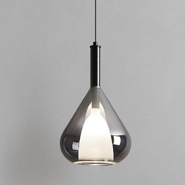 意式极简卧室床头小吊灯北欧现代简约2025网红玻璃吧台餐厅吊线灯