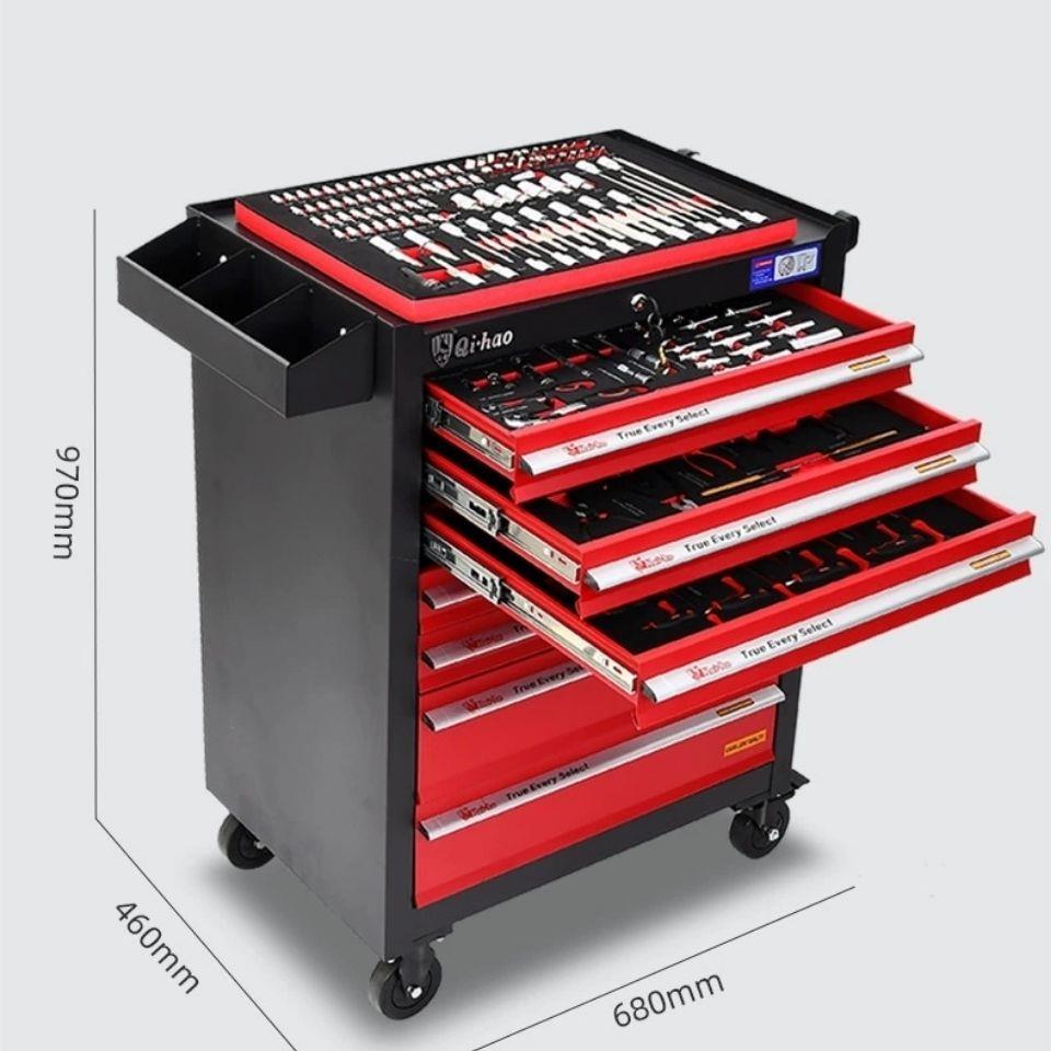 352 369件7层工具车汽车维修工具柜多层加厚型移动多功能工具箱