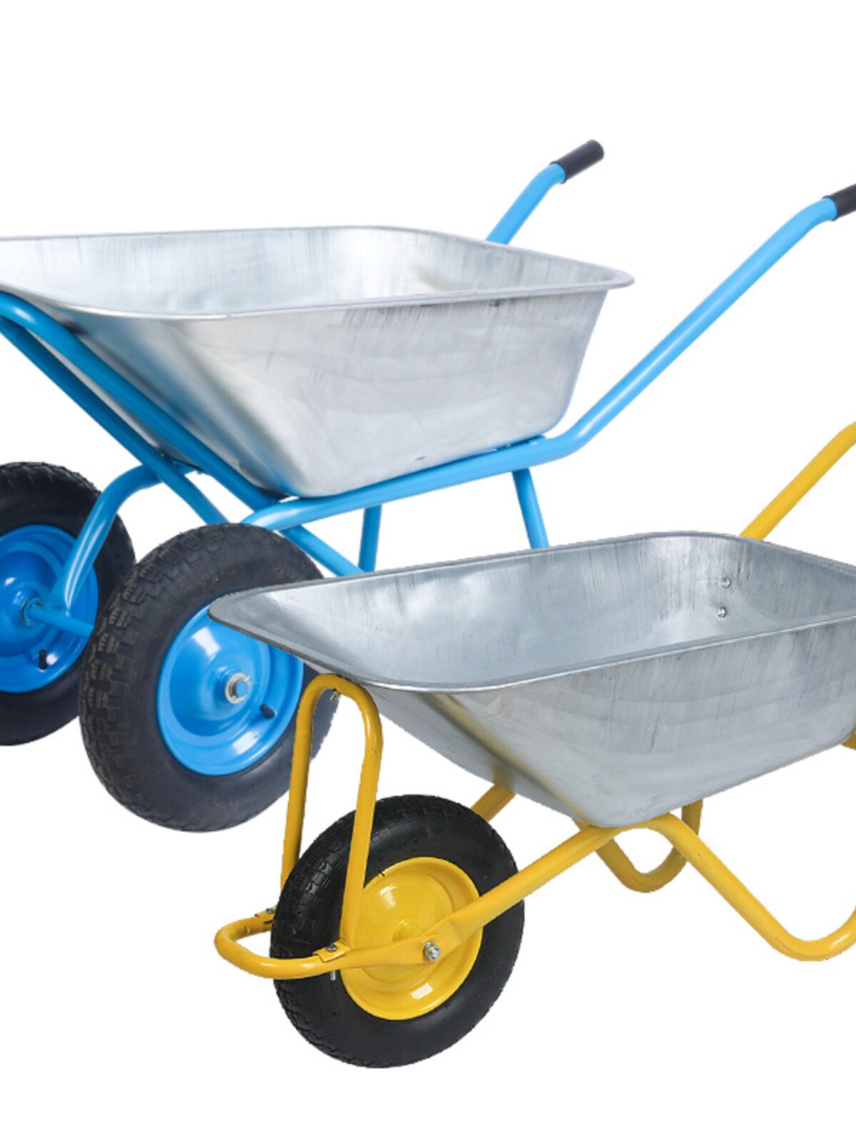 新品独轮车农用小推车工地单轮手推车推沙泥土花园斗车垃圾搬运车