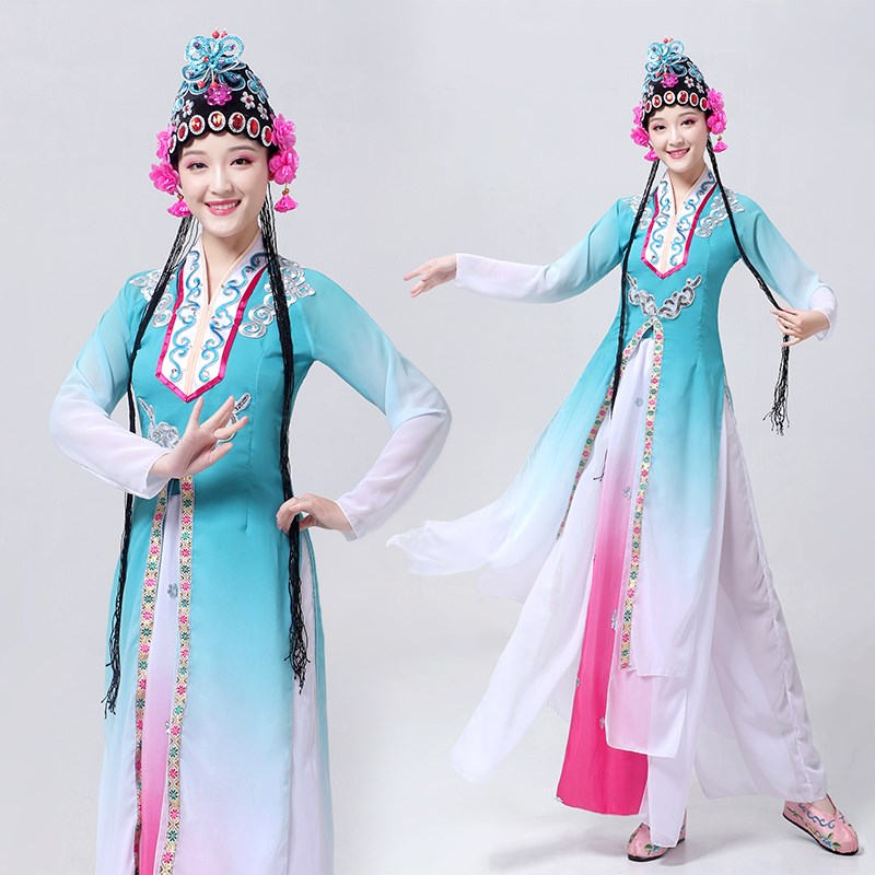 速发戏曲服京演出服新款古典舞舞蹈中服风民族剧目国俏花旦装剧越