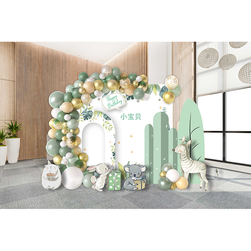 现货速发小动物森林花朵宝宝生日活动布置场景装饰背景墙板气球套,节庆用品/礼品,装扮布置套餐,淘宝优惠券,粉丝福利购,淘宝优惠卷