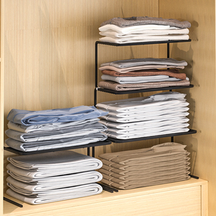 速发衣柜分隔隔板柜子层衣橱柜内隔断宿舍收纳置物架鞋 柜层橱整理