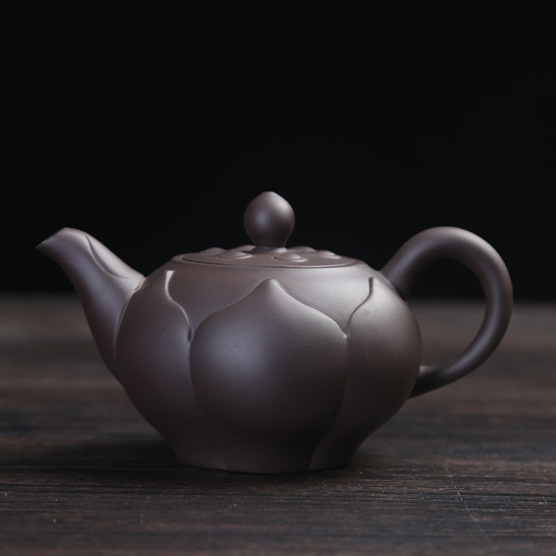 速发紫砂壶手工泡茶壶 紫砂单壶 功夫茶具球孔 西施石瓢壶单个