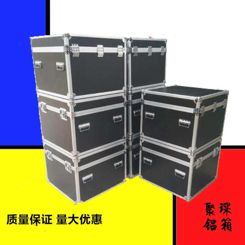 速发绿色箱材箱加器铝厚工具箱大号印字航空箱运输周转大箱