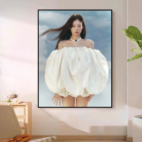 JENNIE金珍妮BLACKPINK.kpop卧室床头柜装饰画客厅沙发背景墙壁画