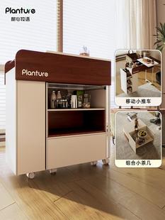 舒心木鱼客厅移动小推桌角桌储物架储物侧柜小咖啡桌手推车小公寓