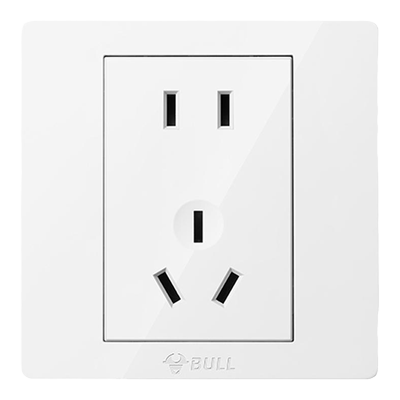 公牛墙壁开关插座暗装经典款白