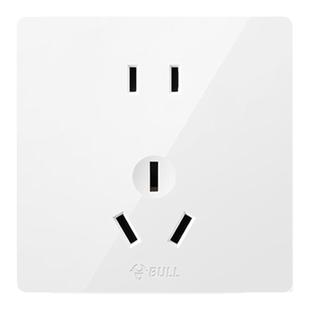 公牛插座正品官方旗舰店开关插座面板公牛斜五孔插座公牛g12白色