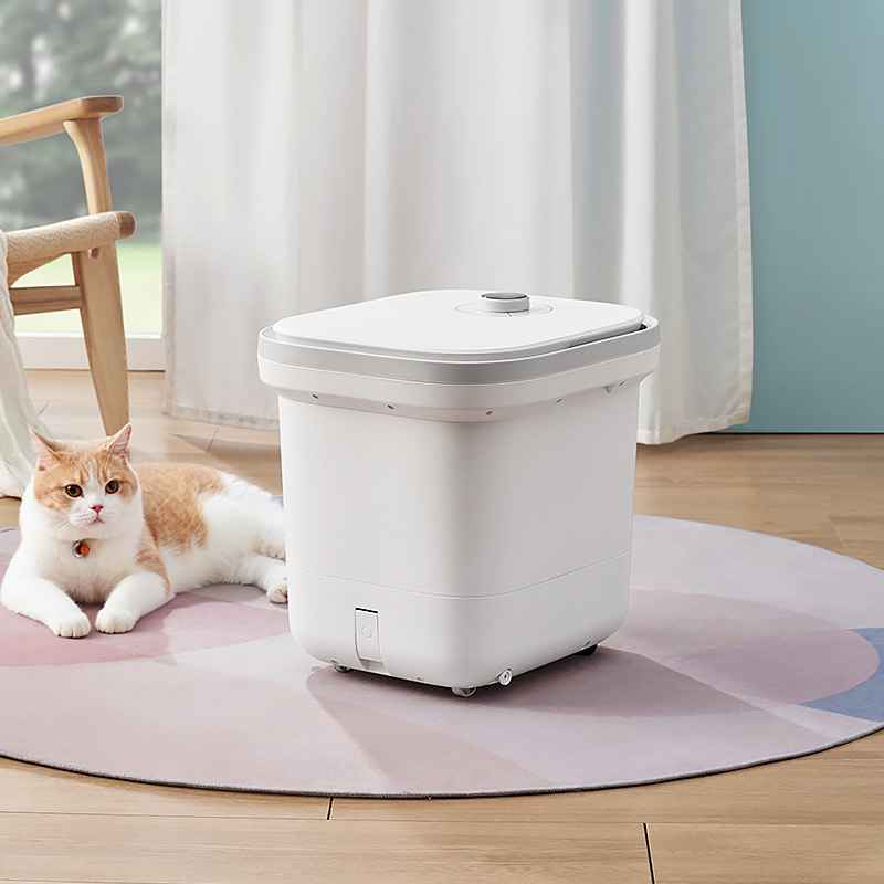 现货网易严选折叠足浴盆家用电动加热恒温按摩神器洗脚盆足浴桶泡