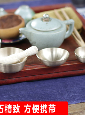 新品尼泊尔手工精美小颂钵瑜伽佛音碗响铜钵盂摆件随Y身送礼袖珍