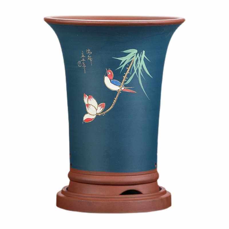 极速紫砂兰花盆h墨兰惠兰蝴蝶兰君子兰陶瓷特大兰草大花特价高花