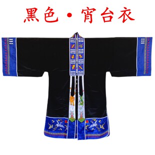 极速宵台衣道g士法衣黑色道家用品高功法衣小袖玉罗霄台道袍道服