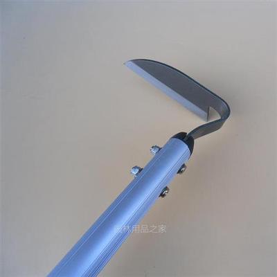 极速铝管柄弯把镰园艺除草镰刀不锈钢锄头全钢弯头锄种Z菜锄草园