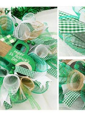极速Green Wreath For Frront Door St Patricks Day Green Wreat