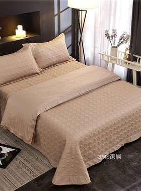 极速床盖2021新k款纯色四季通用纯棉防尘床盖250cmx270cm加大2米