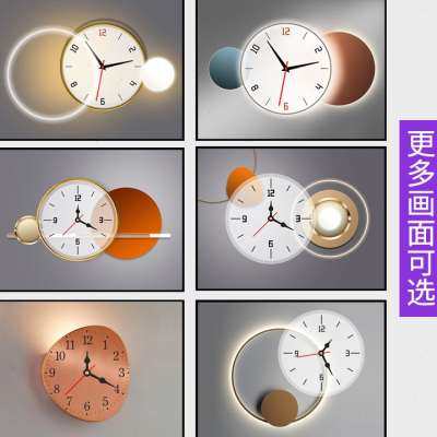 极速轻奢电c表箱装饰画带钟表创意免打孔配电箱遮挡壁画电源开关