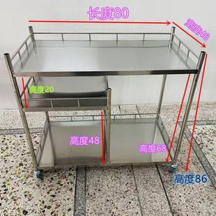 新品 台展示架便携移动试小吃摆摊小推车展广告地推 不锈钢超市促销