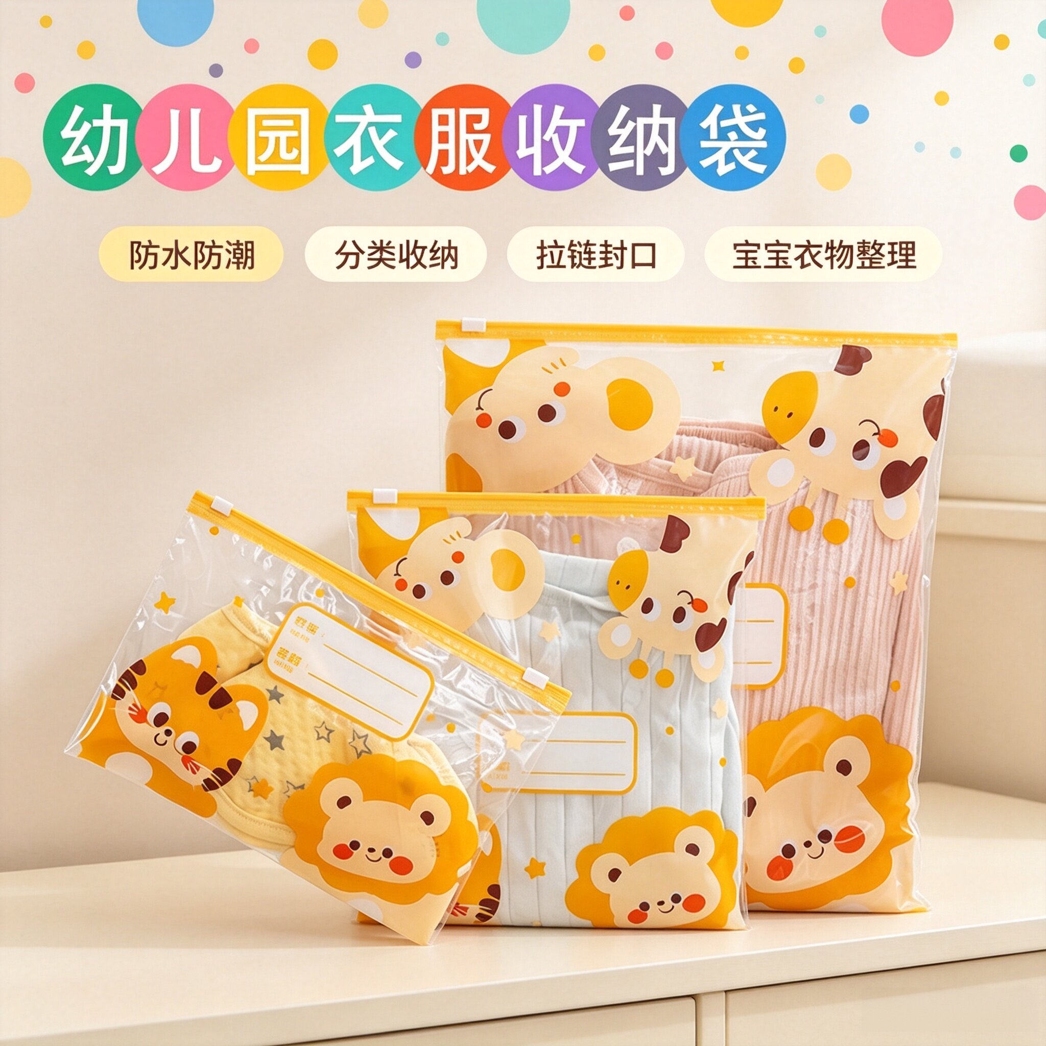 幼儿园衣物防水防潮收纳袋